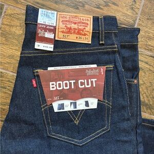 NOS Vintage Levi’s 517 Boot Cut Jeans - Made in USA - Rigid Indigo - 36x34 New